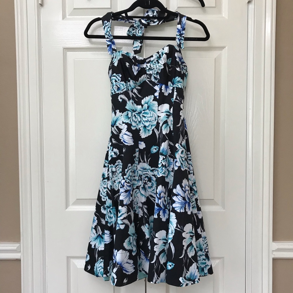WHBM Halter Floral Dress